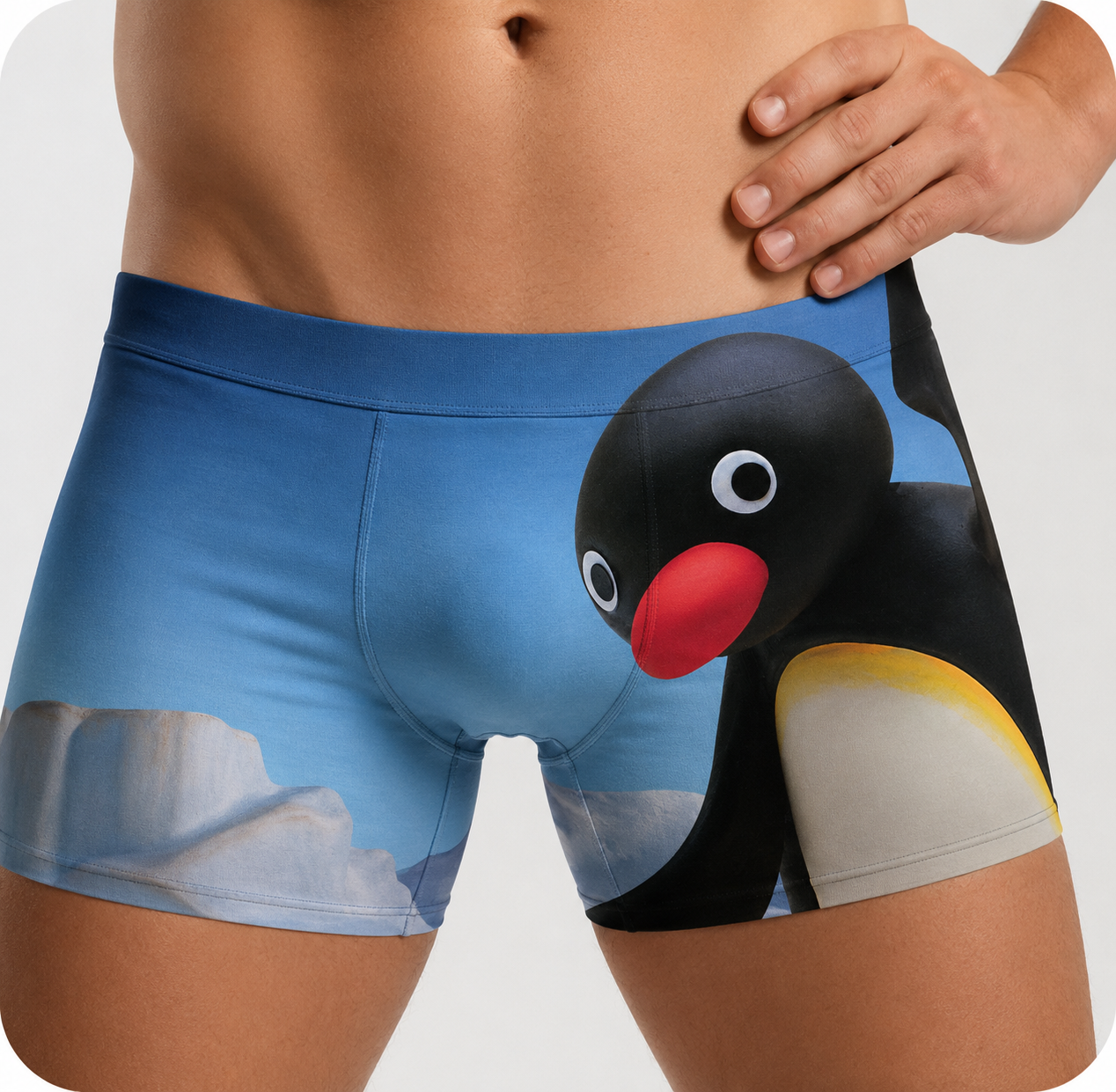 Cueca estampada do Pingu